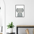 # all-groups - Elephant – Minimalist Animal Art Print | Modern Nursery or Safari-Themed Poster - Play By Print