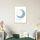 # all-groups - Dream Big Moon & Stars Poster | Cute Nursery Print with Inspirational Quote - Play By Print