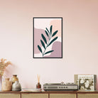 # all-groups - Olive Branch on Blush Modern Abstract Wall Art - Jerin