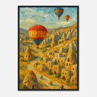 Black frame A2 (42 x 59.4 cm) - "Drifting Over Cappadocia" Print | Turkish Landscape Wall Art - Play By Print