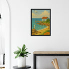 # all-groups - Seaside Jetty – Coastal Pelican Canvas Wall Art - Play By Print