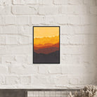 # all-groups - Golden Peaks – Warm Sunset Mountain Landscape Wall Art - Daisy