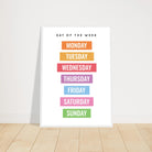 # all-groups - Rainbow Days of the Week Educational Print – Bold & Bright Learning Poster - Elena