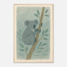Wood frame 40x60 cm 16x24″ - Cuddly Koala in the Eucalypts – Australian Nursery Art Print - Play By Print