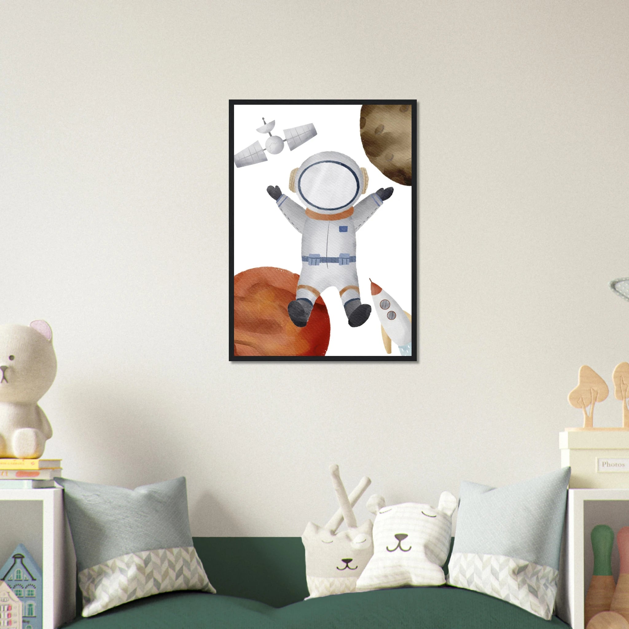 # all-groups - Watercolour Astronaut Space Adventure Wall Art - Olga