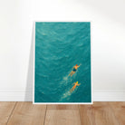 # all-groups - Ocean Swimmers Wall Art | Textured Painterly Sea Print - Play By Print