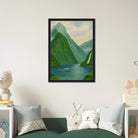 # all-groups - Milford Sound Serenity – New Zealand Fiord Canvas Wall Art - Play By Print