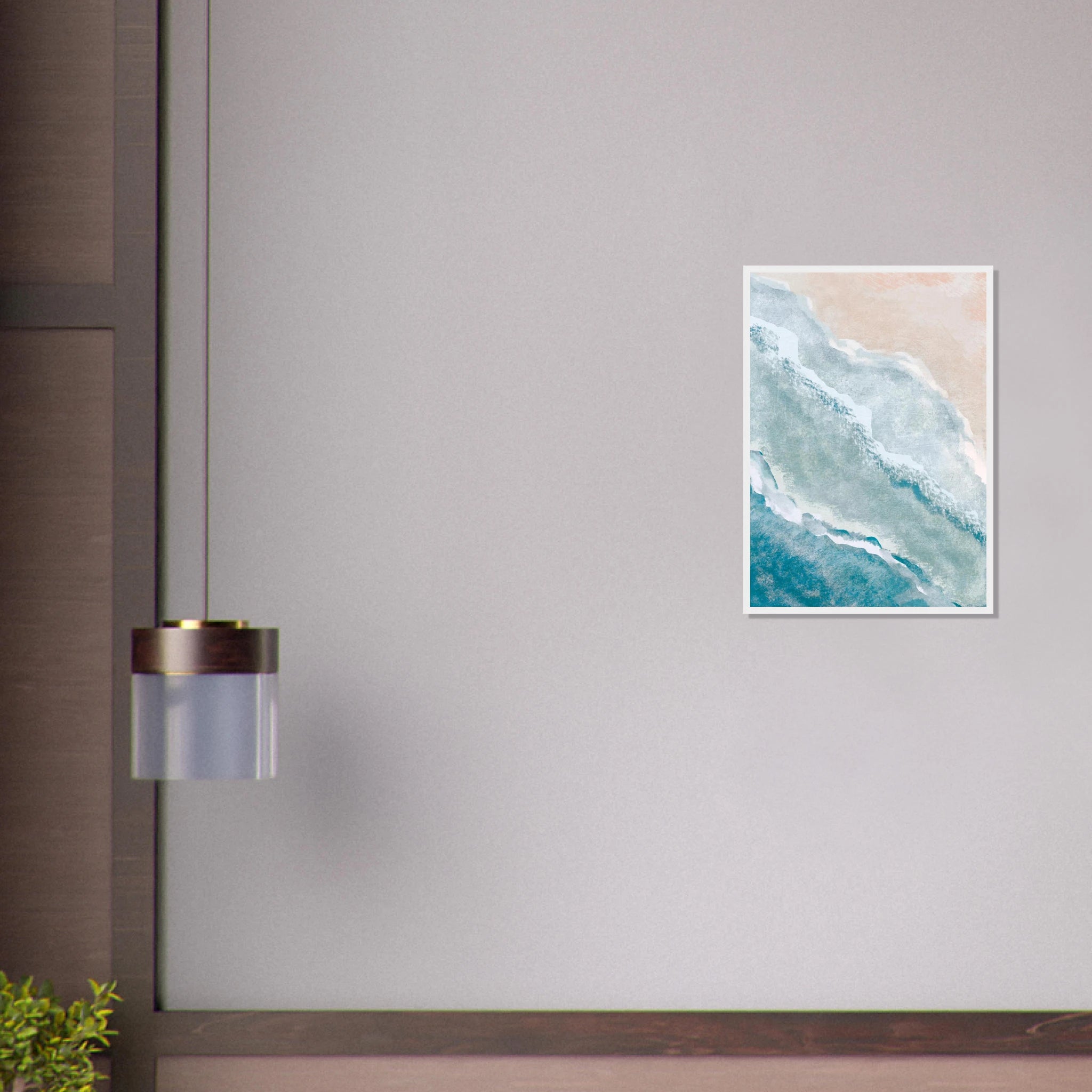 # all-groups - Soft Shoreline – Abstract Coastal Waves in Pastel by Daisy - Daisy