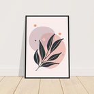 # all-groups - Muted Blush Leaves Modern Abstract Wall Art - Jerin