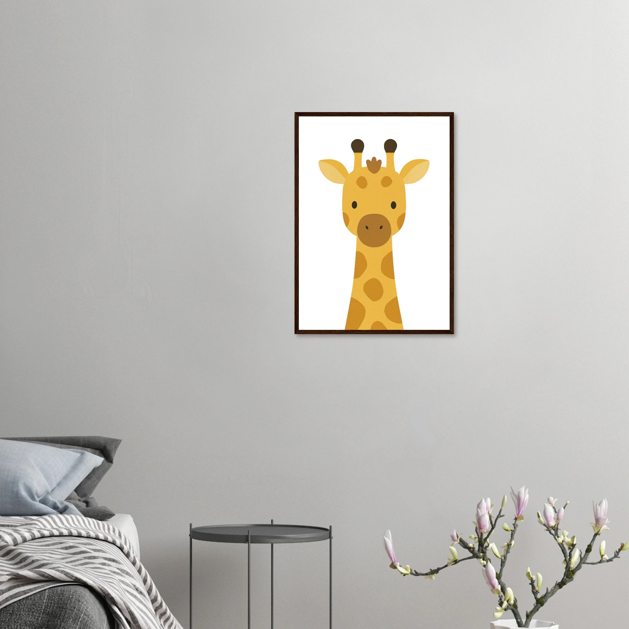 # all-groups - Giraffe – Minimalist Animal Art Print | Safari Nursery or Kids' Room Poster - Play By Print