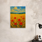 # all-groups - Golden Poppy Field Print | Vibrant Impressionist Landscape - Play By Print