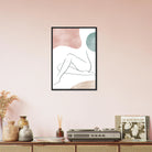 # all-groups - Boho Nude Line Art Print | Minimalist Female Silhouette with Earth Tones - Iris