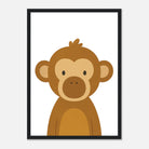 Black frame - Monkey – Jungle Nursery Art Print - Play By Print