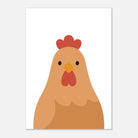 Unframed - Chicken Nursery Print – Farm Animal Wall Art for Kids - Play By Print