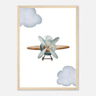Wood frame - Vintage Wooden Propeller Plane Wall Art - Olga
