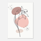 Unframed - Minimalist Lily Flower Art Print - Jerin