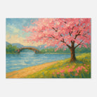 Unframed A3 (29.7 x 42 cm) - “Whispers of Spring” | Cherry Blossom Landscape - Play By Print