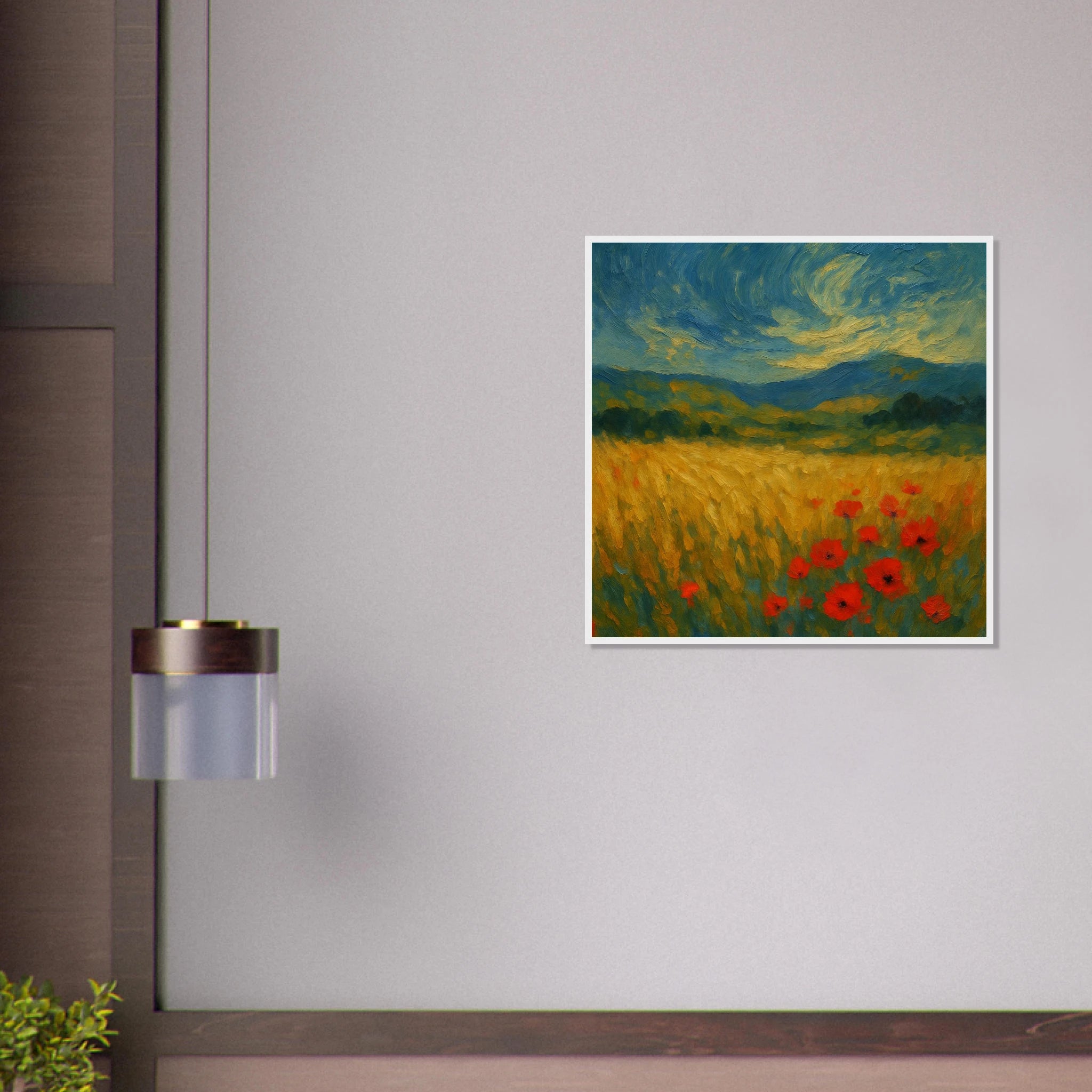 # all-groups - “Whispers in the Wheat” | Dreamy Poppy Field Landscape - Play By Print