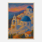Wood frame A2 (42 x 59.4 cm) - "Sunset Over Santorini" Print | Mediterranean Wall Art - Play By Print