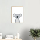 # all-groups - Koala – Minimalist Australian Animal Art Print | Calming Nursery & Playroom Wall Poster - Play By Print