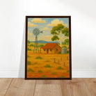 # all-groups - Outback Windmill & Cottage Canvas Wall Art - Play By Print