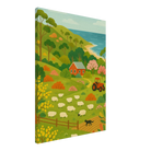 Canvas 50x70 cm 20x28″ - Coastal Sheep Farm – Australian Countryside Canvas Wall Art - Play By Print