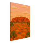 Canvas 50x75 cm 20x30″ - Uluru Dreaming – Australian Outback Canvas Wall Art - Play By Print