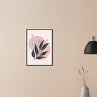 # all-groups - Muted Blush Leaves Modern Abstract Wall Art - Jerin