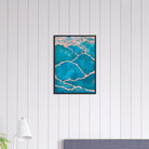 # all-groups - Cracked Ocean – Abstract Teal Coastal Texture Art Print - Daisy