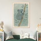 # all-groups - Cuddly Koala in the Eucalypts – Australian Nursery Art Print - Play By Print