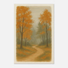 Unframed 30x45 cm 12x18″ - Whispering Path – Misty Autumn Forest Wall Art Print - Play By Print