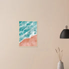 # all-groups - Pastel Shoreline – Ocean Wave and Beach Abstract Wall Art Print - Play By Print