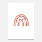 Unframed - Blush Minimalist Rainbow Wall Art - Jerin