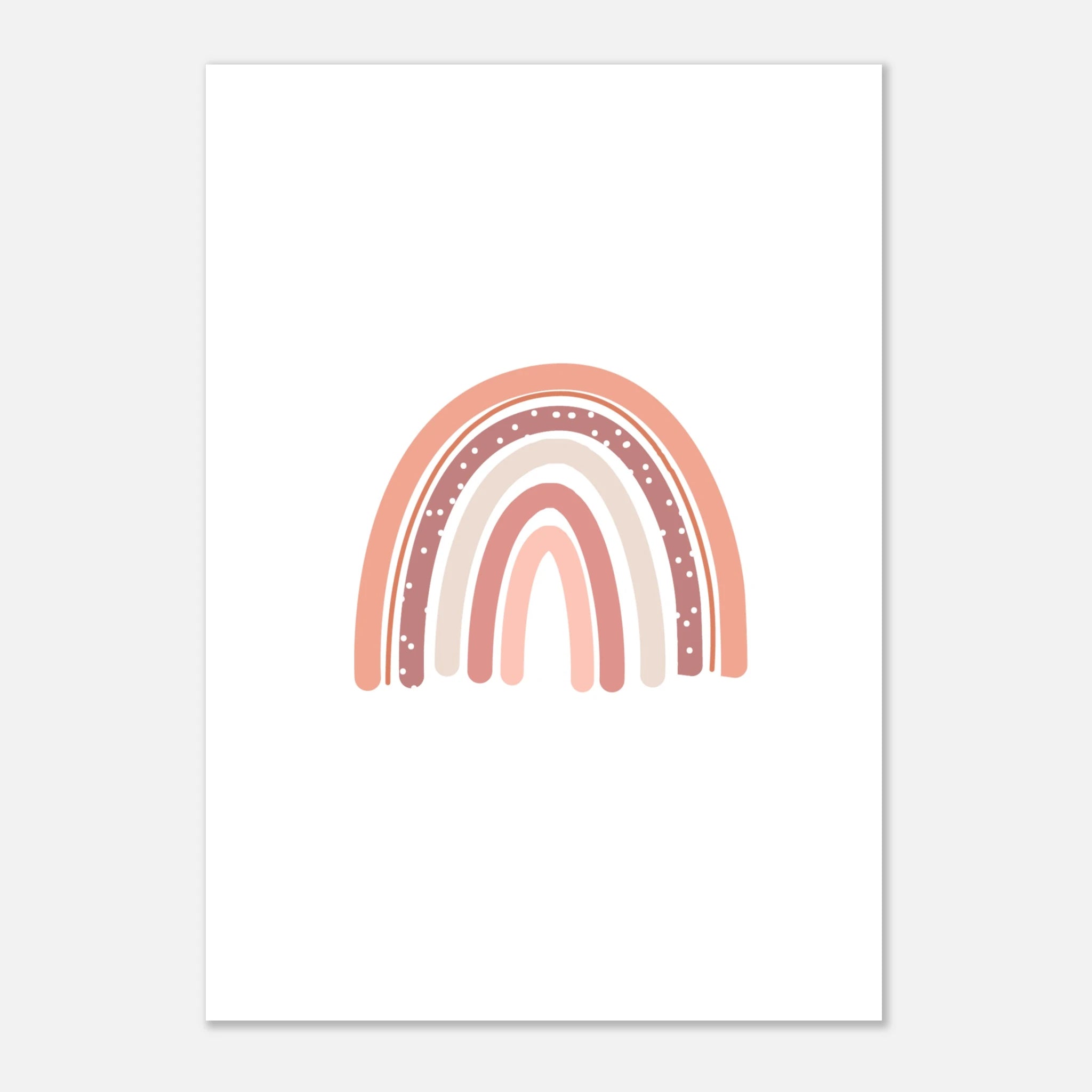 Unframed - Blush Minimalist Rainbow Wall Art - Jerin
