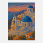 Unframed A2 (42 x 59.4 cm) - "Sunset Over Santorini" Print | Mediterranean Wall Art - Play By Print