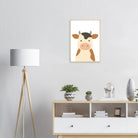 # all-groups - Cow – Minimalist Farm Animal Art Print - Play By Print