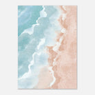 Unframed - Pastel Shoreline – Soft Coastal Abstract Watercolour Art Print - Daisy