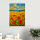 # all-groups - Golden Poppy Field Print | Vibrant Impressionist Landscape - Play By Print