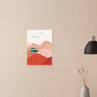 # all-groups - Terracotta Peaks – Abstract Mountain Landscape Print by Daisy - Daisy