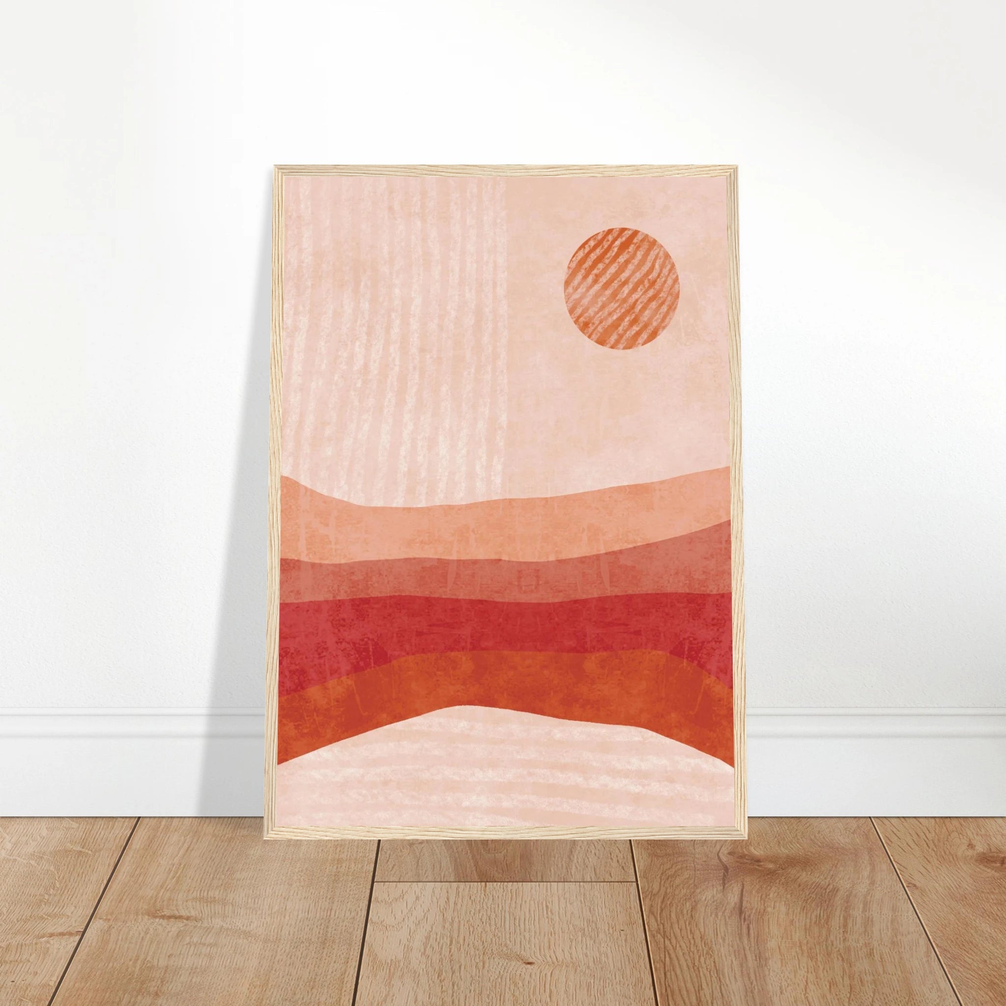 # all-groups - Terracotta Sun – Minimalist Abstract Desert Landscape Print - Daisy