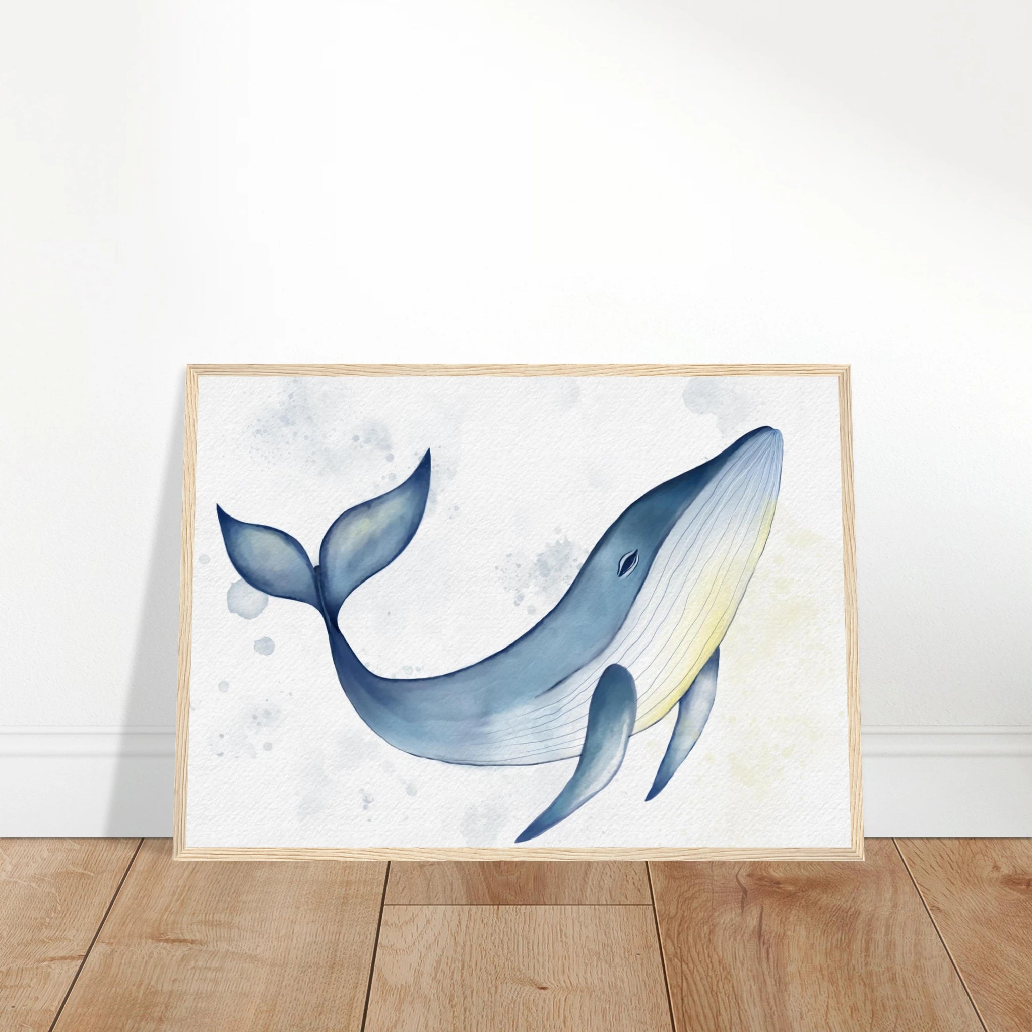 # all-groups - Gentle Whale Nursery Print | Watercolour Ocean Animal Wall Art for Kids - Iris