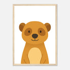 Wood frame - Meerkat Nursery Print – Safari Wall Art for Kids - Play By Print