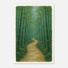 Unframed 30x45 cm 12x18″ - Bamboo Forest Path – Gouache Landscape Art Print - Play By Print