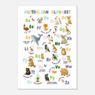Unframed - Australian Animal Alphabet Poster – Watercolour ABC Chart for Kids - Play By Print