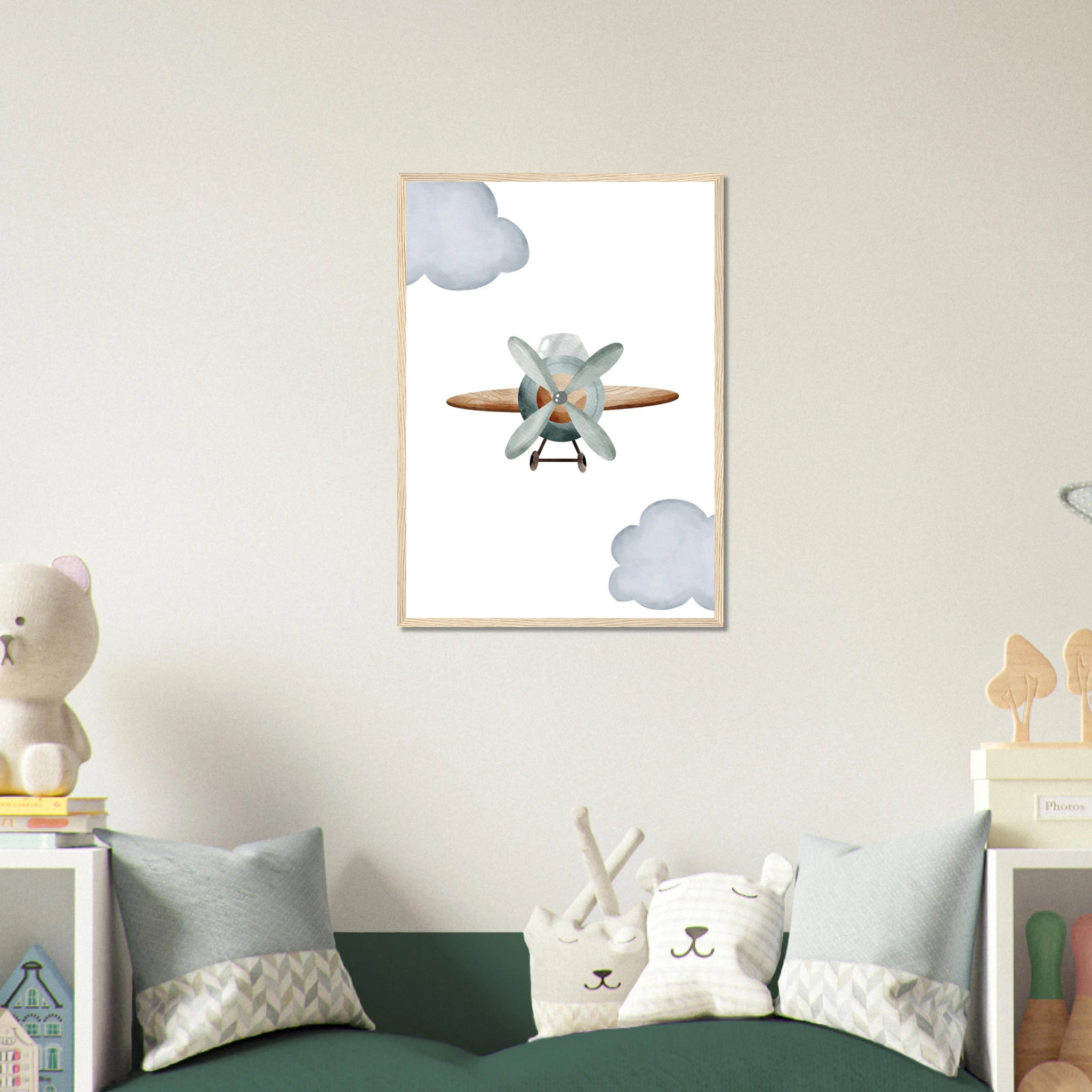# all-groups - Vintage Wooden Propeller Plane Wall Art - Olga