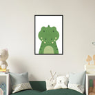 # all-groups - Crocodile – Minimalist Jungle Animal Art Print - Play By Print