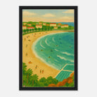 Black frame 40x60 cm 16x24″ - Bondi Beach Canvas Wall Art - Play By Print
