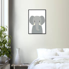 # all-groups  - Elephant – Minimalist Animal Art Print | Modern Nursery or Safari-Themed Poster - Play By Print