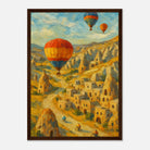 Dark wood frame A3 (29.7 x 42 cm) - "Drifting Over Cappadocia" Print | Turkish Landscape Wall Art - Play By Print