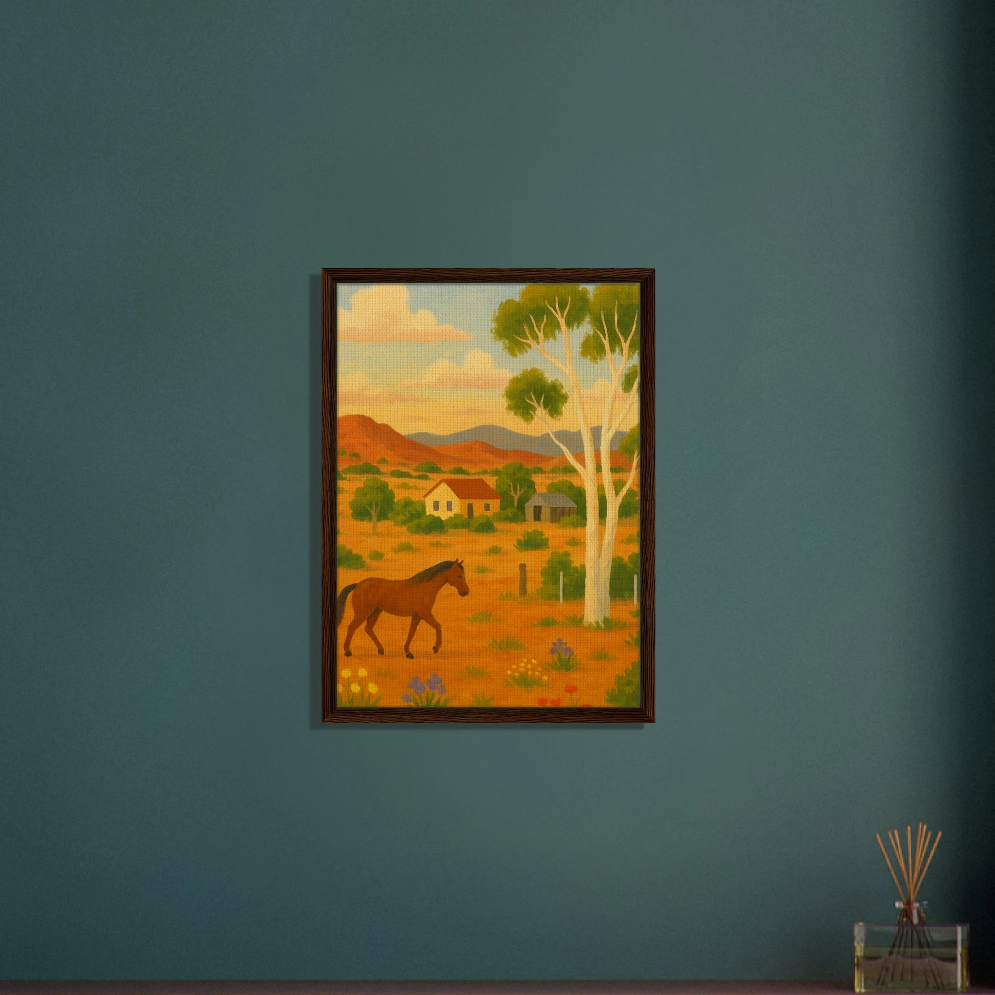 # all-groups - Outback Horse & Gum Tree Canvas Wall Art - Play By Print